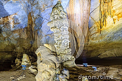 Paradise cave at Hoi, Quang Binh Stock Photo