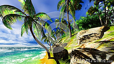 Paradise on Hawaii Island Stock Photo