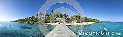 Paradise island panoramic view Stock Photo