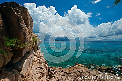 Paradise Seychelles Stock Photo