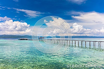 Paradise tropical ocean and islands landscape, seascape Stock Photo