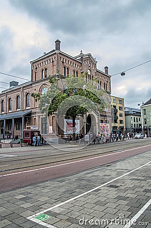 Paradiso Building At Amsterdam The Netherlands 2018. Summer Dance Forever Festival Editorial Stock Photo