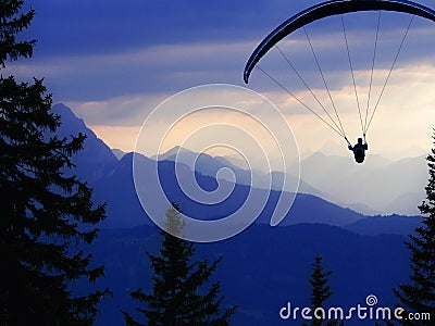 Paraglider Stock Photo