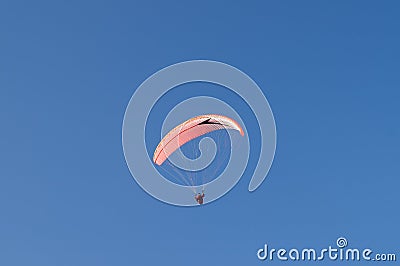 Paraglider and blue sky Editorial Stock Photo