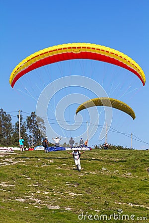 Paragliding Editorial Stock Photo