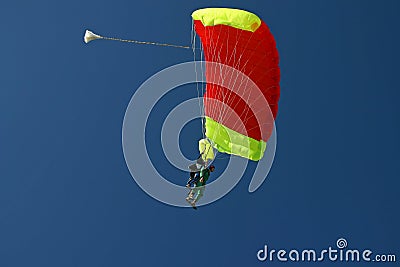 Paragliding duo Stock Photo