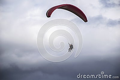 Paragliding over Tenerife Editorial Stock Photo