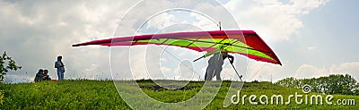 Paragliding sport in the sky Editorial Stock Photo