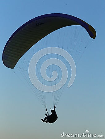 Paragliding sporting pilot Editorial Stock Photo