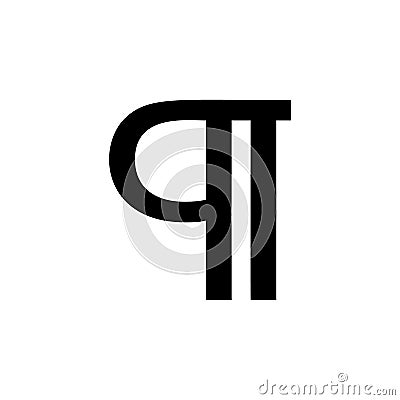 Paragraph, text icon. Simple glyph vector of text editor set icons for UI and UX, website or mobile application Stock Photo
