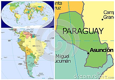 Paraguay & World Stock Photo