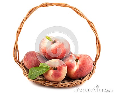 Paraguayos flat peaches Stock Photo