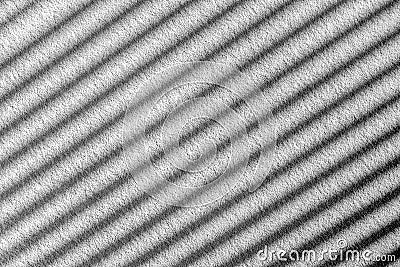 Parallel diagonal black and white gradient lines. Abstract background. Sun shutters shadow on wallpaper. Light and shade play Stock Photo