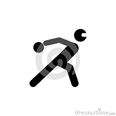 paralympic, ball icon. Element of disabled human in sport icon for mobile concept and web apps. Detailed paralympic, ball icon can Stock Photo