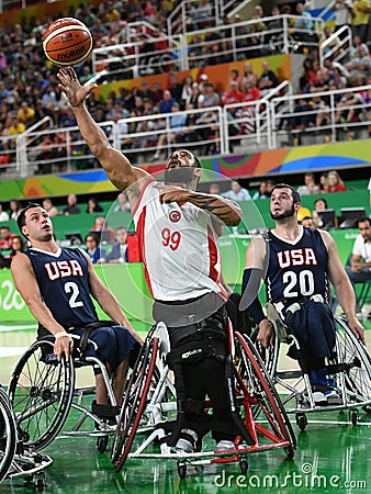 Paralympics Games 2016 Basketball Editorial Stock Photo