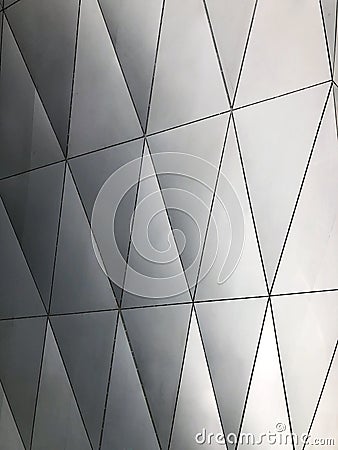 Parametric Aluminium Panels. Facade Cladding. Stock Photo