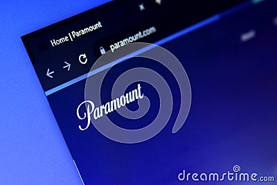 Paramount media logo Editorial Stock Photo