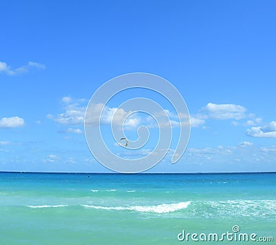 Parasailing in the Caribbeans Stock Photo