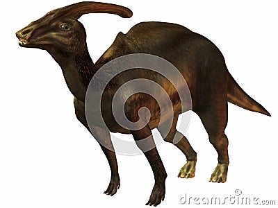 Parasaurolophus Stock Photo