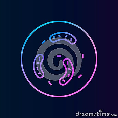 Parasite iconnolan icon. Simple thin line, outline vector of biologyicons for ui and ux, website or mobile application Stock Photo