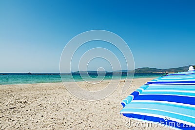 Parasol in Alghero Stock Photo