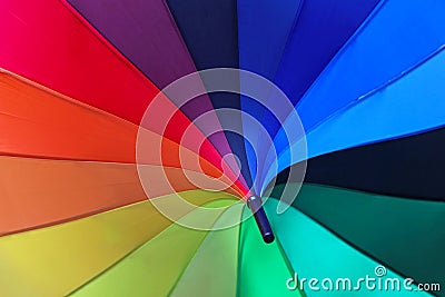 Parasol rainbow Stock Photo