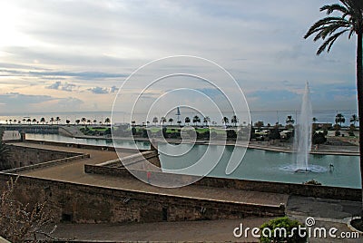 Parc de la Mar, Palma de Mallorca Stock Photo