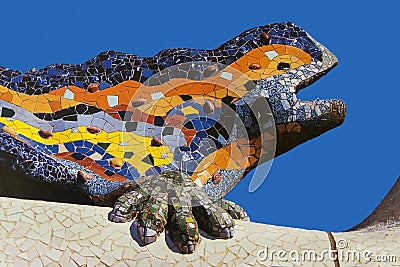 Parc Guell - Barcelona - Spain Stock Photo