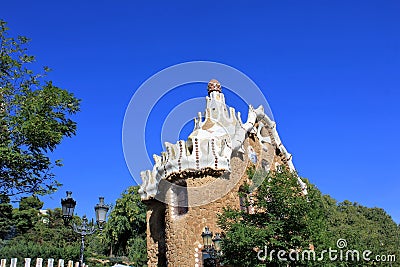 Parc Guell in Barcelona, Spain Stock Photo