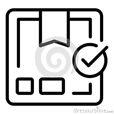 Parcel delivery icon outline vector. Express order Vector Illustration