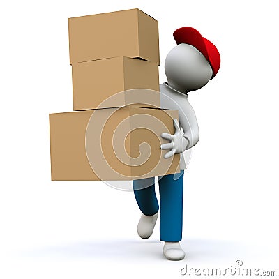 Parcel Mail Stock Photo