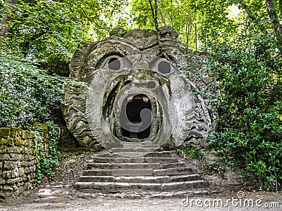 Parco dei Mostri in Bomarzo, province of Viterbo, Lazio, Italy Stock Photo