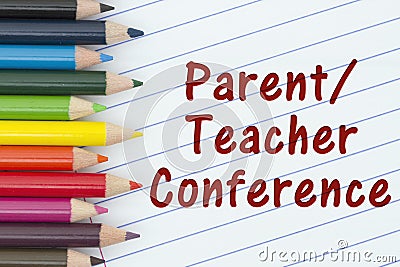 Parent-Teacher Conference Stock Photo