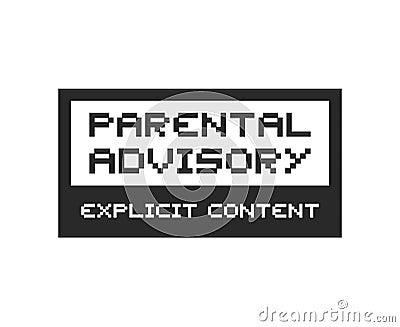 Parental advisory icon design Vector Illustration