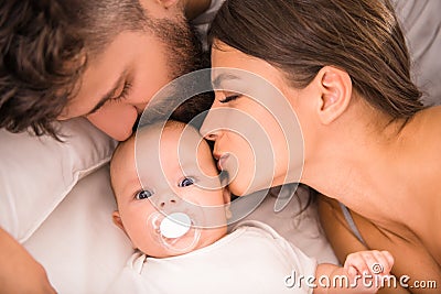 Parents and baby Stock Photo