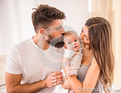 Parents and baby Stock Photo