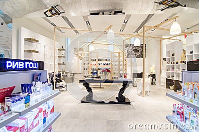 Parfume store interior Editorial Stock Photo