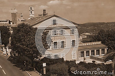 Parfumerie Fragonard Museum and Factory in Grasse, France. Fragonard perfumery is one of the older factory in the world capital o Editorial Stock Photo