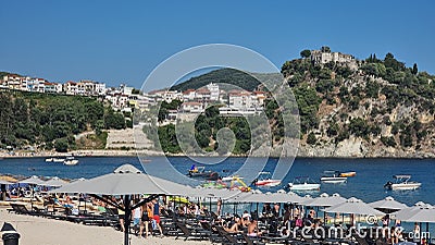 parga greece summer tourist resort Editorial Stock Photo