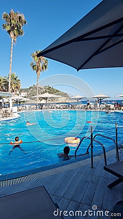 parga greece summer tourist resort Editorial Stock Photo