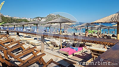 parga greece summer tourist resort Editorial Stock Photo