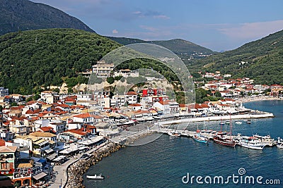 Parga Greece tourist destination landscape Editorial Stock Photo