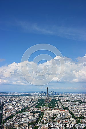 Paris aerial Stock Photo