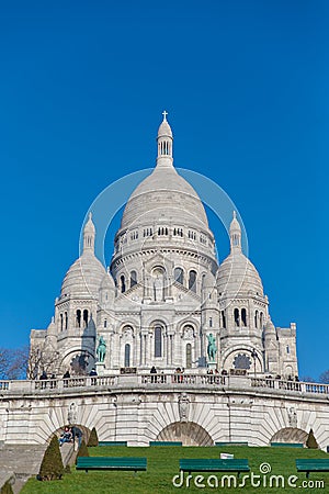 Paris, basilica Editorial Stock Photo