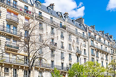 Paris, beautiful buildings Stock Photo