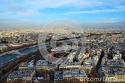 Paris bird's eye view Stock Photo
