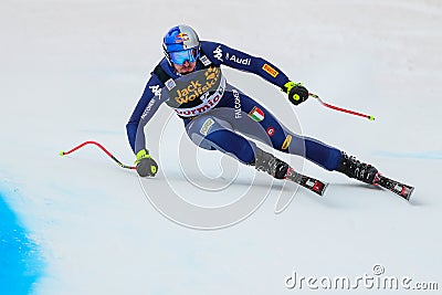 FIS Sky World Cup 2020 - Men's Super Giant Editorial Stock Photo