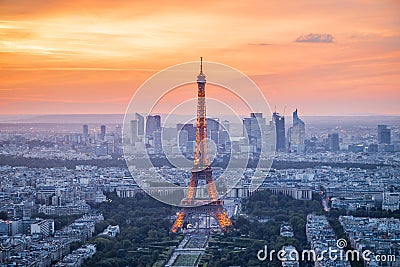 Paris - Eiffel Tower, Buildings Editorial Stock Photo