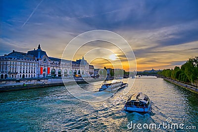 Musee d`Orsay in Paris, France Editorial Stock Photo