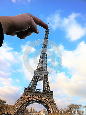 Paris, France - December 30, 2014: Eiffel Tower Editorial Stock Photo